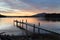 Little Timber Jetty on Wallaga Lake at Sunset