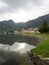 The little town of Crone at Lake idro in Italy