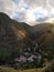 A little town lost in the mountains in Cordoba, Argentina