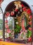 Little town virgen Guadalupe altar flowers saint Mary