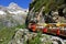 Little train of Artouste in the Pyrenees.