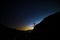 Little Tujunga canyon -  Dark skies between San Fernando valley and Santa Clarita valley in Los Angeles county california