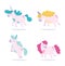 Little unicorns fantasy magic mystery animal cartoon