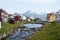 Little village in Faroe Islands
