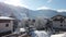 Little village Pinzolo Trentino Alto Adige Dolomites Italy in winter