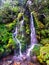 Little Waitonga waterfall in the Tongariro National Park in the afternoon