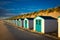 Little white-blue house (cabin) in the dunes in Texel Holland Europe (Dutch Island Texel