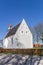 Little white church in the village of Breede