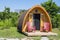 Little Wooden Cabin at a Camp Site