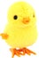 Little yellow Manual Mechanical toy chick doll isolated on transparent white background PNG