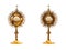 Liturgical vessel gold monstrance