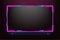 Live broadcast gaming overlay decoration with abstract shapes. Girly live streaming overlay design with buttons and screen panels