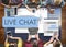 Live Chat Chatting Communication Digital Web Concept