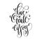 Live create enjoy - hand lettering inscription text, motivation