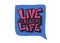 Live a creative life quote. Vector design.