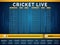 Live Cricket telecast video player window.