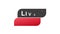 Live Football streaming Icon, Button for broadcasting or online football stream. Motion graphics.