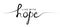 Live with hope calligraphic inscription with smooth lines