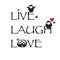 Live, laugh, love card