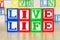 Live Life Spelled Out in Alphabet Building Blocks