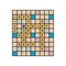 Live, love every day spelled out on a game board. Letter tiles message design