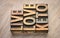 Live, love keto word abstract in wood type