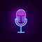 Live Microphone Neon Sign