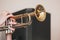 Live music background, trumpet