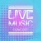 Live Music Concert Banner Colorful Style Modern Musical Poster