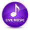 Live music elegant purple round button
