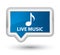 Live music prime blue banner button