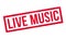 Live Music rubber stamp