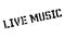 Live Music rubber stamp