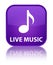 Live music special purple square button