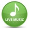 Live music special soft green round button