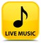 Live music special yellow square button