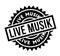 Live Musik rubber stamp