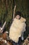 Live nativity scene played by local inhabitants. Reenactment of Jesus life with ancient crafts and customs of the past. A young s