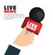 Live news equipment icon