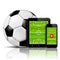 Live soccer online on mobile phone and tablet with team formation