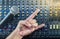 Live Sound Mixers board and music studio Hand symbol