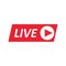 Live Stream sign, emblem, logo.