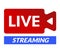 Live Streaming icon, camera or webcam symbol