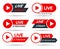 Live streaming stickers