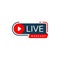 Live webcast or webinar icon, online education