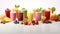 A lively banner illustrating fresh smoothies