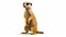 Lively meerkat photo realistic illustration - Generative AI.