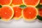 A lively orange fruit background, a burst of citrusy goodness