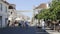 Lively streets of the town Vila Real Santo Antonio. Portugal