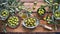 Lively Tableaus- Green Olives In A Stunning Olive Frame